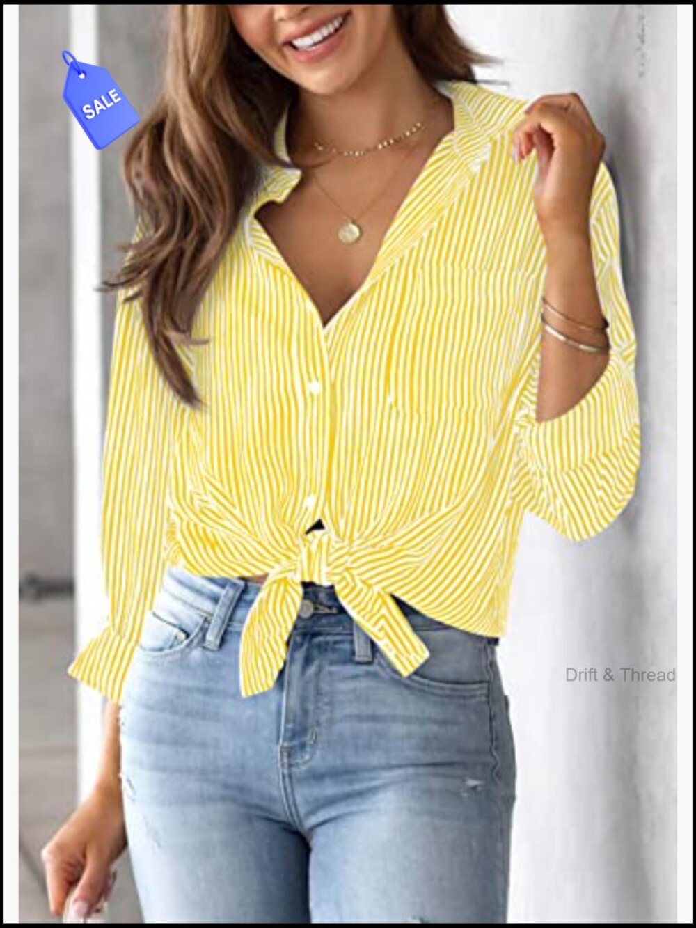 Classic Long Sleeve Button Down Shirt with Chest Pocket - Picture 2 of 6